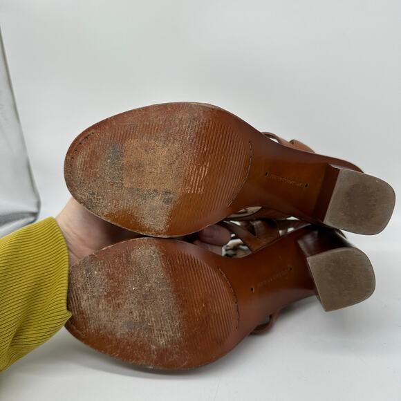Frye Suzie Gladiator Leather Sandal Heels Cognac Brown
Womens Size 8 Strappy - Picture 14 of 14